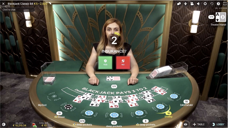 Blackjack Insurance
