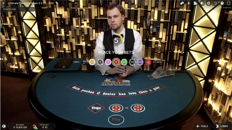 Dealers hand revealed - place your bets