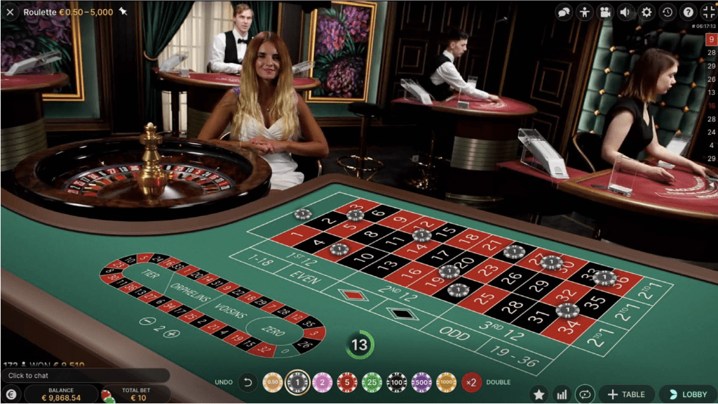 Immersive Roulette Table View